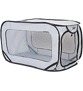 PETLIKE Pop Up Dog Kennels Large Dog Bed Kennel, Portable Car Seat Dog Kennel Waterproof for Indo...
