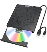 GODBPNYMU External DVD Drive USB 3.0 USB-C CD Burner CD/DVD Player Optical Drive, Portable CD DVD...