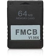 RGEEK FreeMcBoot FMCB 1.966 PS2 Memory Card 64MB for Sony Playstation 2 PS2,Just Plug and Play, H...