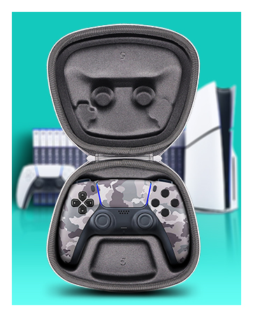 sisma ps5 wireless controller storage case travel protective bag