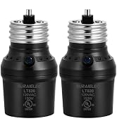 Suraielec Light Sensor Socket, Automatic Dusk to Dawn Light Socket with 360° Sensor Rotation, E26...