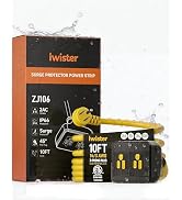 10FT Outdoor Extension Cord with Multiple Outlets Waterproof IP66,2 Outlets 1875W/15A 14/3 AWG, H...