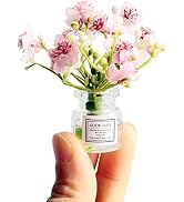 Pink Miniature Flower in Vase Dollhouse Mini Jasmine Flowers Handmade Easily Matched Dollhouse Fl...