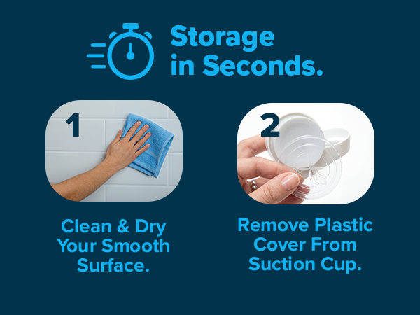 Installation instruction for the slipx solutions suction cup soap dish