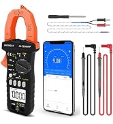 AIOMEST Bluetooth Digital Multimeter, AI-7200APP TRMS 6000 Counts Clamp-on Meter for AC DC Curren...