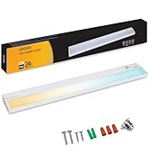 Ansen Hardwired Under Cabinet Lighting, 24in 18W LED Light for Kitchen/Closet, CRI>92, R9>90, 3 C...