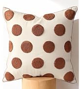 Kokaaee Embroidered Throw Pillow Cover 18x18 Inch - Modern Geometric Decorative Pillow Cover with...