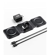 3-in-1-Wireless-Charger-for-Magsafe-for iPhone 16, Apple Watch S10, AirPods 4, Foldable-Travel-Ch...