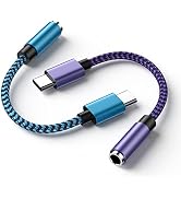 USB Type C to 3.5mm Headphone Jack Adapter 2Pack for iPhone 15/15 Pro/15 Pro Max/15 Plus,Samsung ...