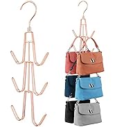 ZEDODIER Purse Hanger Organizer for Closet, 2 Pack Hanging Bag Holder, Keeping Purses Visible and...