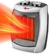 Kismile Small Space Heater Electric Portable Heater Fan for Home and Office Ceramic Fan Heaters w...