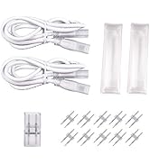 Shine Decor Connecting Parts Kit of 2 Connection Wire Cables & 1 Connector with Pin 6x10mm Single...