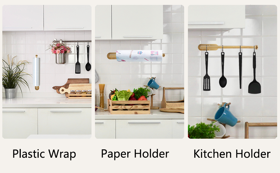 gold paper towel holder
