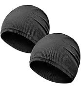 Gainlove 2 Pack Cooling Skull Caps for Men & Women, Breathable 3D Mesh Sweat Wicking Running Hat ...