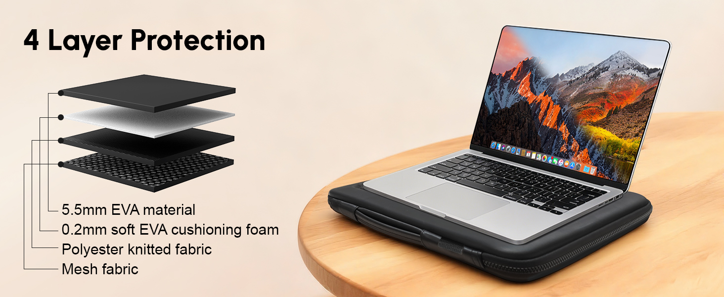 15 laptop case hard shell