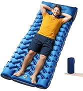 Oramoose Inflatable Camping Mat, Ultra-Lightweight Sleeping Pad with Built-in Pillow & Foot Pump,...