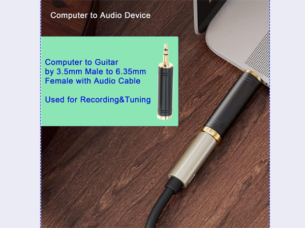 3.5mm to 6.35mm Pure Copper Adapter