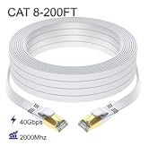 Cat 8 Ethernet Cable 200 FT, Outdoor&Indoor High Speed Heavy Duty Network LAN Internet Cable,SFTP...