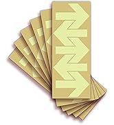 Glow in The Dark Arrow Stickers – 30 Pack, 4x3 Inch – Premium Self-Adhesive Photoluminescent Viny...