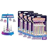 BEST PARTY EVER! 1 Spincredible Candle with 48 Quick Light Candles Bundle