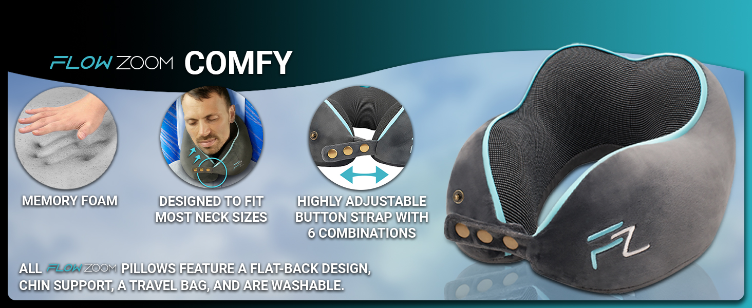 Travel pillow, neck pillow, blow up pillow, inflatable pillow, compact pillow, airplane pillow