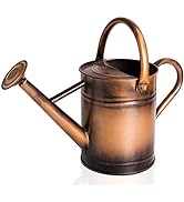 Cesun 1 Gallon Metal Outdoor Watering Can for Outdoor Plants (Copper) - Galvanized Steel Watering...