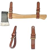 Tourbon Leather Wall Hanging Straps, Buckle Closure for Axes Hatchets & Tools, Heavy Duty Tool Ha...