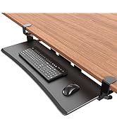 UPGRAVITY Extra Large Keyboard Tray Under Desk - Slide Out with Sturdy C-Clip Mount System, 31.5 ...