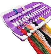 Fbshicung 30 Positions Floss Organizer Embroidery Shelf Thread Organizers for Cross Embroidery Th...