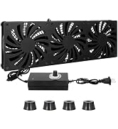 SUOHUI Computer Cooling Fan with 100V - 240V AC Power,Used for DIY Audio Video Network Cabinet Se...