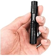 RISEMART Super Small Mini Flashlight AAA 100 Lumens Ultra Bright LED Pen light Pocket Clip Tactic...