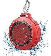 Kunodi Outdoor Waterproof Bluetooth Speaker, Wireless Portable Mini Shower Travel Speaker with Su...