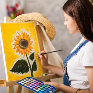 48 color watercolor painting set