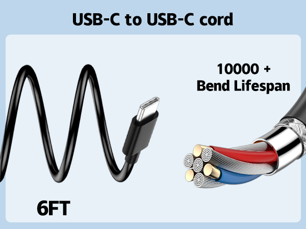 USB C to USB C cord
