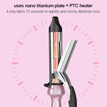 hot curling iron,travel curling iron,curling irons for short hair,i inch curling iron,hair curler