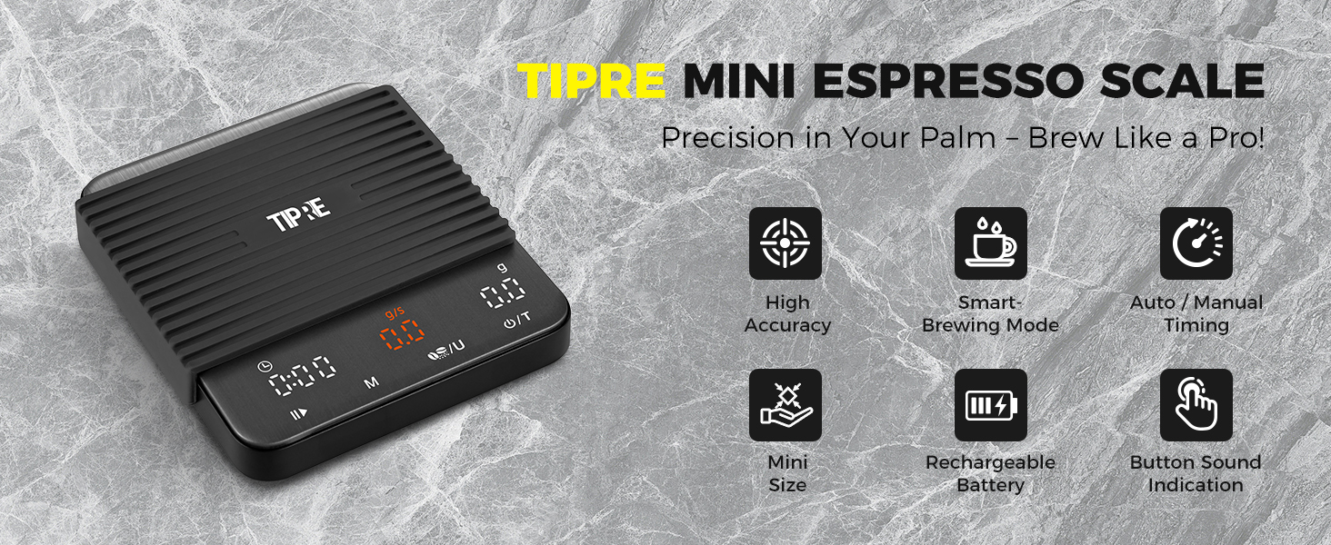 Coffee scale espresso scale with timer mini coffee scale with timer digital coffee bean scale