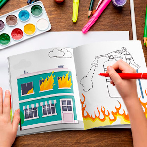 firetruck coloring book for kids