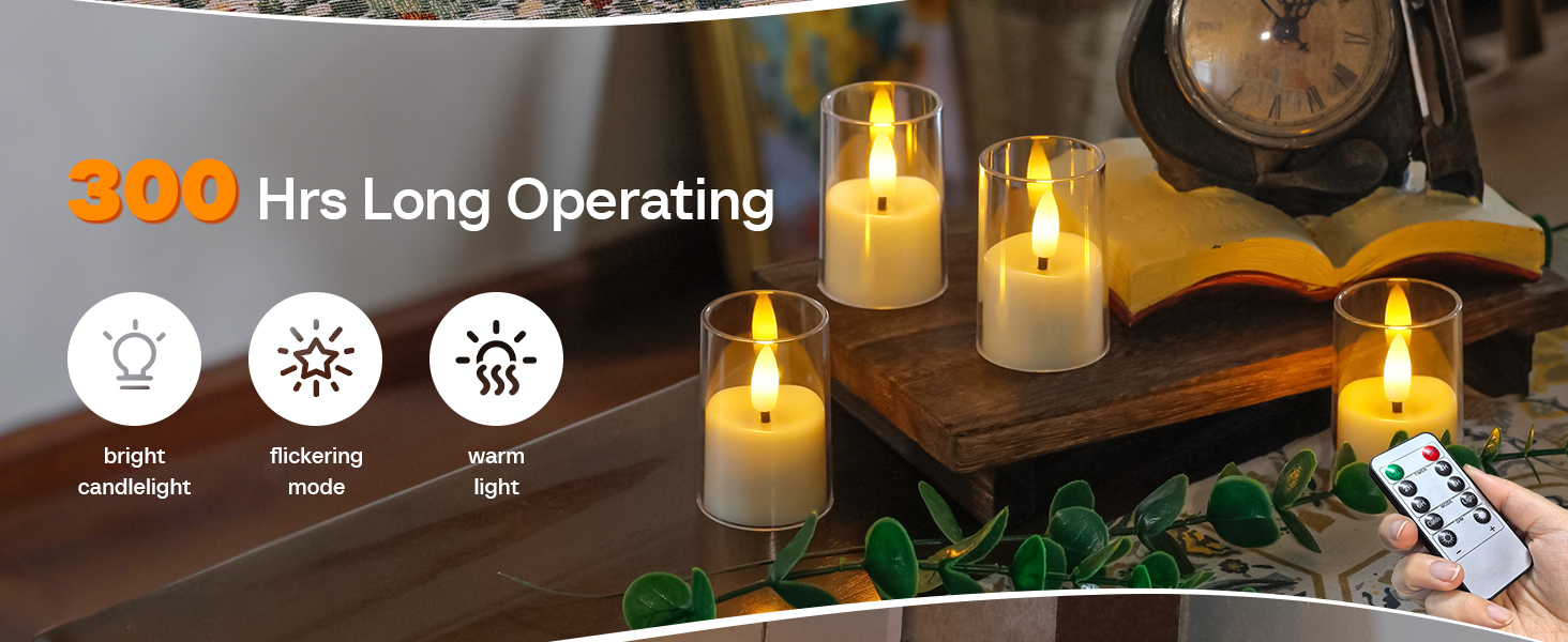 acrylic led candles