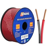 KENGIYEL 50FT 18 AWG Speaker Wire 2 Conductors Red Black Cable Hookup LED Lighting Strips Wire Ex...