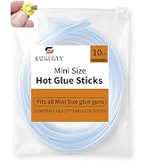 SUNFATT Mini Size Hot Glue Sticks,(10 Pcs)0.27" x 3.28ft Glue Sticks Perfect for Hot Glue Gun,Eas...