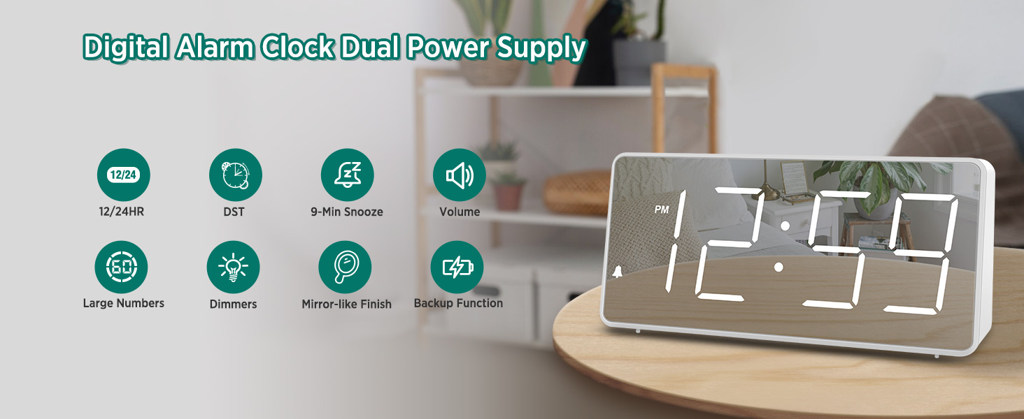 Peakeep battery powered clock
