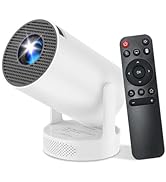 Mini Projector with WiFi and Bluetooth, Support 4K Portable Projector, Smart Android 11 HY300 PRO...