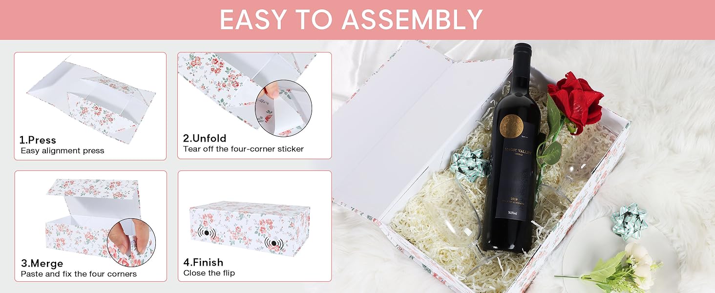 Gift Box with Magnetic Lids