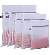 Kimmama Laundry Bags Mesh Wash Bags|Honeycomb Mesh Laundry Washing Bags|Washing Machine Lingerie ...