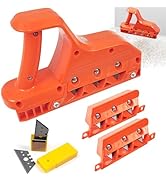 Plasterboard Edger Fast Cutter,Precise 45°+60° Gypsum Board Chamferer with 10 Blades,Dry Wall Edg...