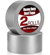 Navona 2 Pack Gray Duct Tape, Total 2In×40Yd,Waterproof,No Residue Strong Adhesive Duct Tape Heav...