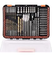 HORUSDY Impact Drill Bit Set, 112-Pieces 1/4" Hex Shank Impact Driver Bits and Screwdriver Bits S...