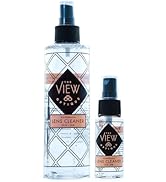the view optique Anti-Reflective Safe Lens Cleaner Spray Kit – (1) 8oz & (1) 1oz Glasses Cleaner ...