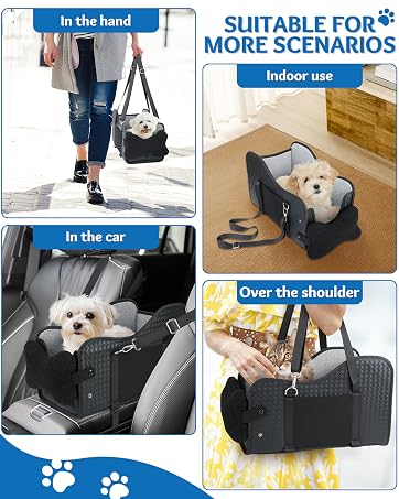 console dog car seat