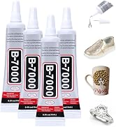 4PCS B7000 Jewelry Glue for Jewelry Making, FITTDYHE 15ML/0.5fl oz Clear Glue DIY Craft Glue Rhin...